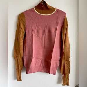 ROKSANDA Sweater in Pink and Camel
